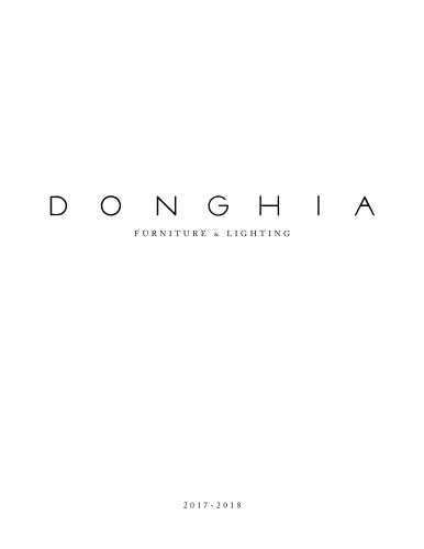 Donghia - 2017 Furniture & Lighting Catalogue