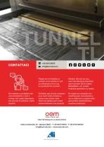 Forno a tunnel statico elettrico con nastro in refrattario TL80R - 8