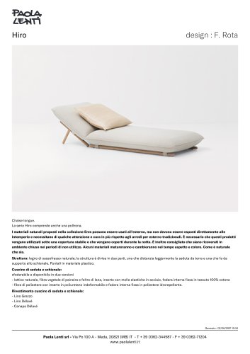 Hiro - Chaise longue