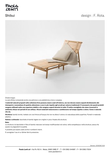 Shibui - Chaise longue.