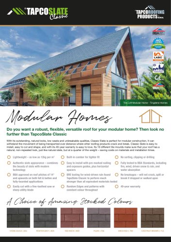 Modular Homes Fact Sheet