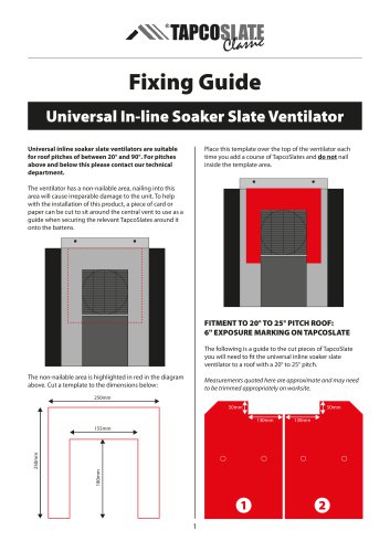 Tapco Inline Vent Fixing Guide