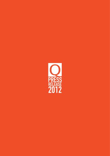 Press Release Italiano 2012