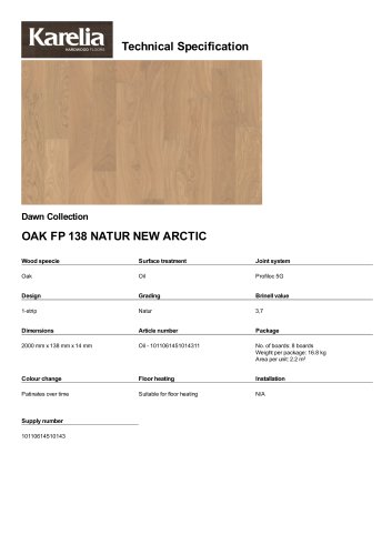 OAK FP 138 NATUR NEW ARCTIC