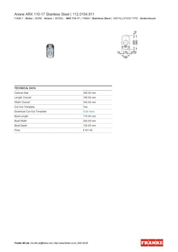 Ariane ARX 110-17 Stainless Steel | 112.0154.911