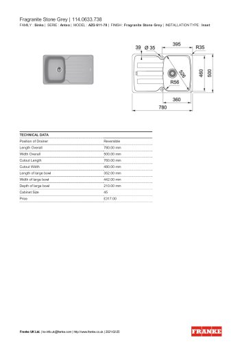 Fragranite Stone Grey | 114.0633.738