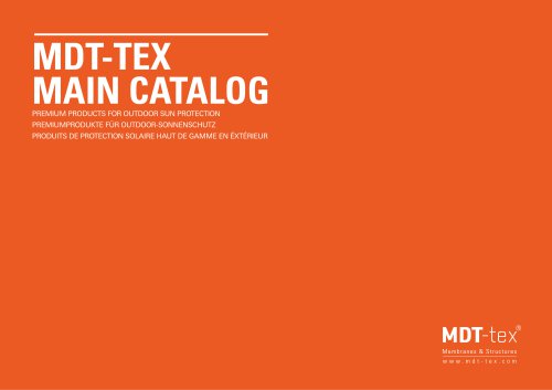 MDT-TEX main catalog