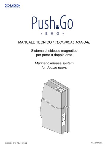 Celegon - Istruzioni tecniche Push&Go EVO-rev6