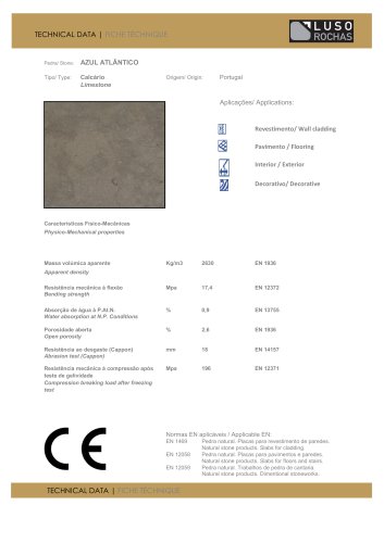 AZUL ATLANTICO LIMESTONE LUSOROCHAS