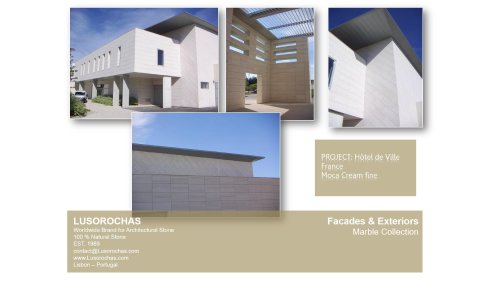 limestone collection facade by Lusorochas Natural stone Supplier