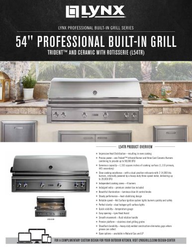 54" PROFESSIONAL BUILT-IN GRILL