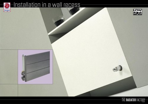 Installation in a wall recess