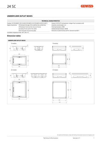 24 SC - technical sheet