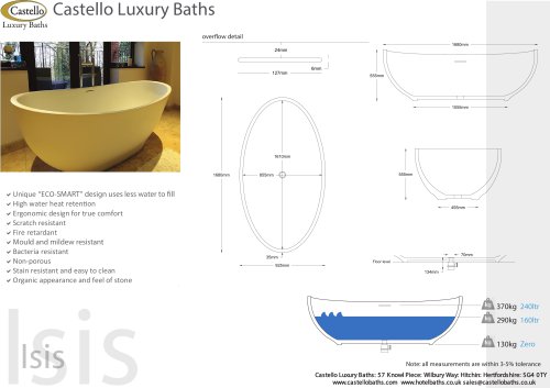 ISIS FREESTANDING LUXURY SLIPPER BATH