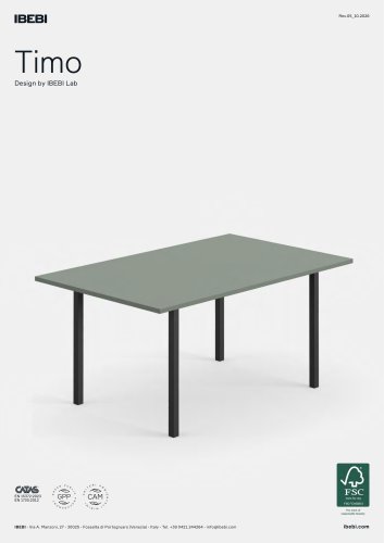 IBEBI - Collection TIMO_Data Sheets