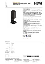 HEWI SENSORIC Disinfectant dispenser, upright model 900.06.01560