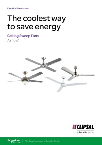 Airflow Ceiling Sweep Fans - The coolest way to save energy, 138650