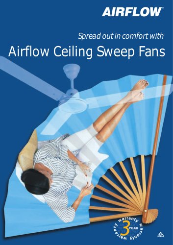 Airflow eiling Sweep Fans