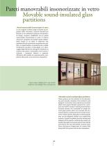 Glass movable sound-proof partition walls  PMIV - GLASS