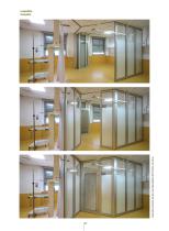 Glass movable sound-proof partition walls  PMIV - GLASS - 4