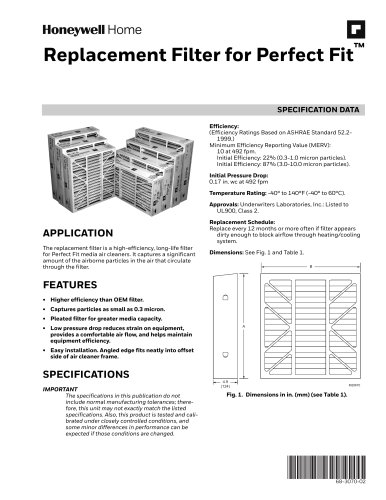 Replacement Filter for Perfect Fit™