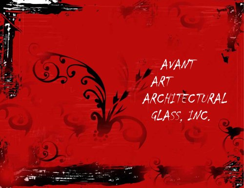 Avant Art Architectural Glass Inc Catalogue