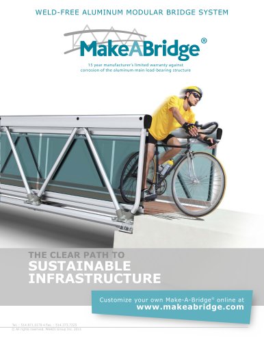 Make-A-Bridge modular pedestrian bridge catalog