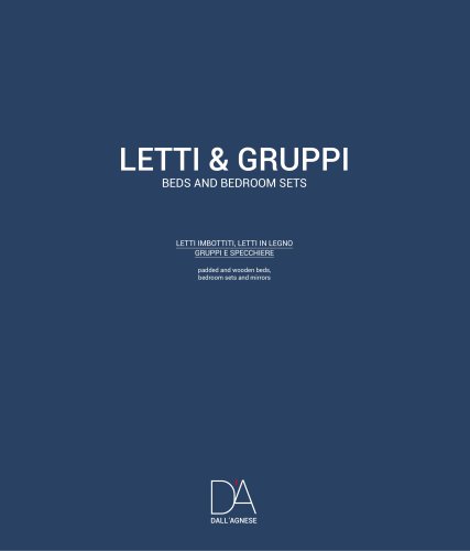 LETTI & GRUPPI BEDS AND BEDROOM SETS