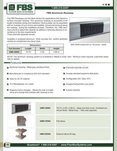 FBS Aluminum Raceway