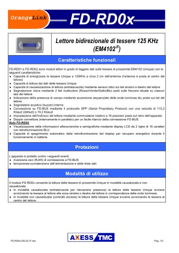 FD-RDOx  Bidirectional 125 KHz