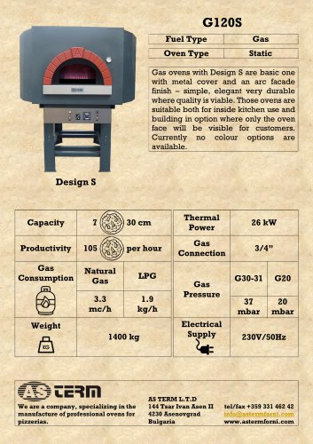 Gas Oven: G120S