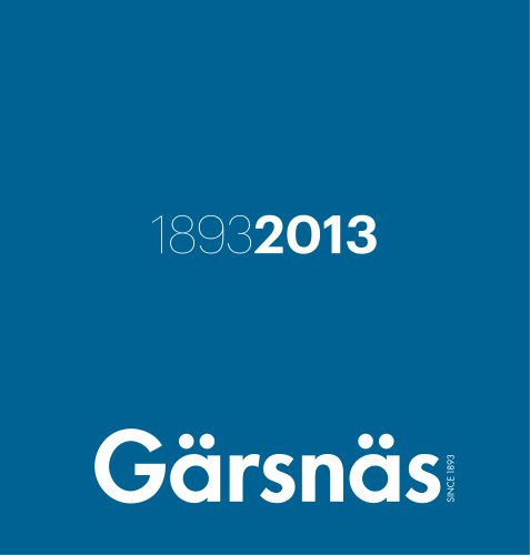 Gärsnäs catalogue 2013