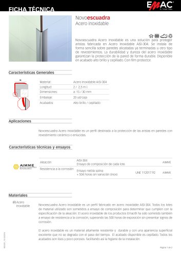 Novoescuadra Acero inoxidable