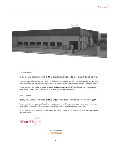 Catalog Mani-grip