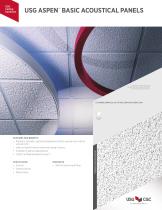 USG ASPEN™  BASIC ACOUSTICAL PANELS