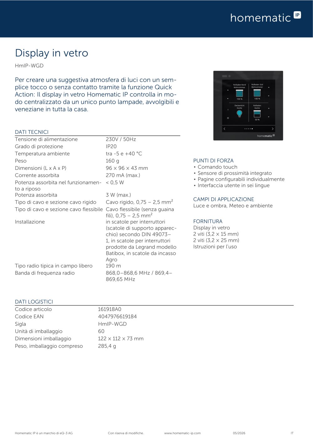 HmIP-WGD - Homematic IP by eQ-3