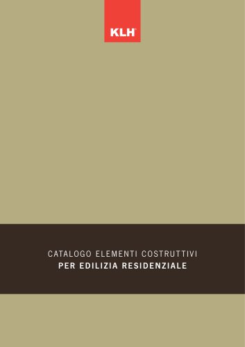 Catalogo Elementi Costruttivi per Edilizia Residenziale