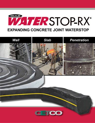 Expanding Concrete Joint Waterstop Wall Slab