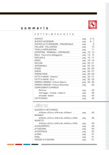 CATALOGO GENERALE Impruneta srl