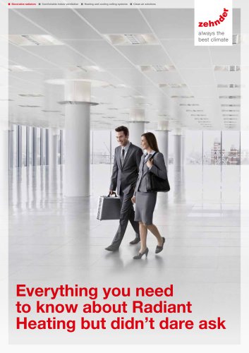 Radiant Heating overview Zehnder ZFP