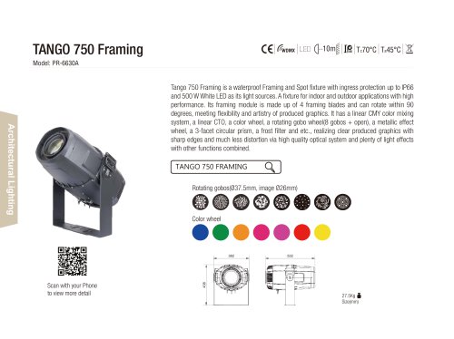 TANGO 750 Framing