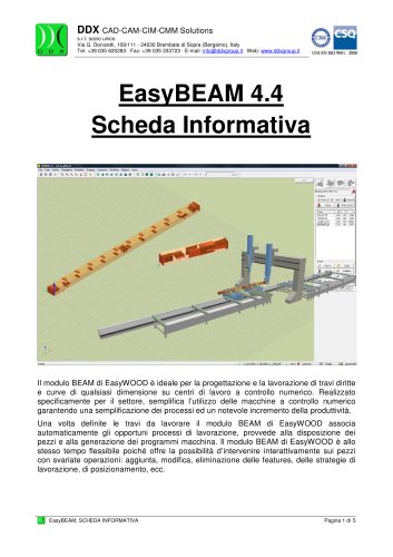 EasyBEAM 4.4 Scheda Informativa