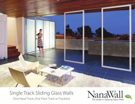 Single Track Sliding Glass Walls