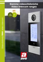 Gamme Videocitofoniche 2 fili ed IP