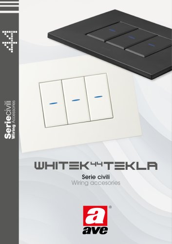 Serie Civili Whitek 44 e Tekla 44