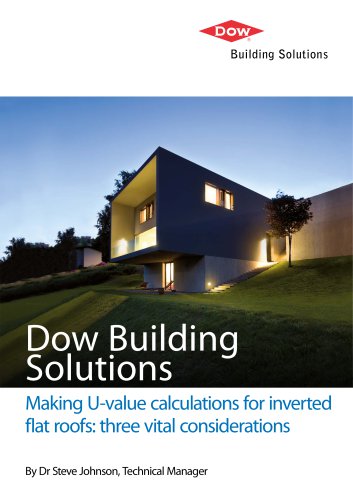 Making U-value calculations for inverted flat roofs