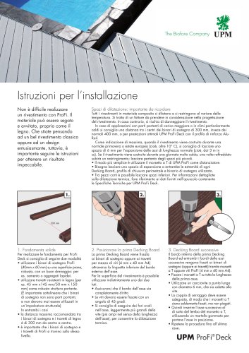 UPM ProFi Deck Istruzioni per l’installazione