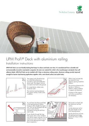 UPM ProFi Deck with Alu Rail Installation Instructions