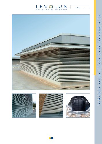 High performance ventilation louvres