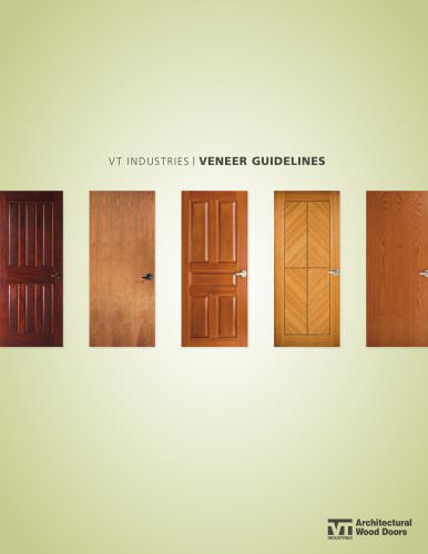 vt industries / VENEER GUIDELINES